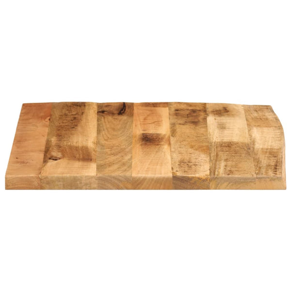 Tischplatte 80x80 cm Mango Massivholz Baumkante