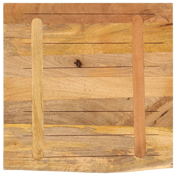Tischplatte 80x80 cm Mango Massivholz Baumkante