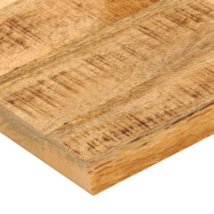 Tischplatte 80x80 cm Mango Massivholz Baumkante