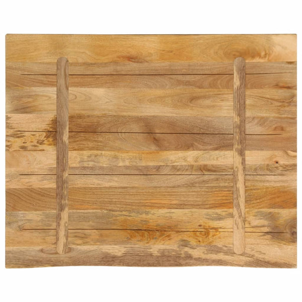 Tischplatte Baumkante 90x80 Mangoholz