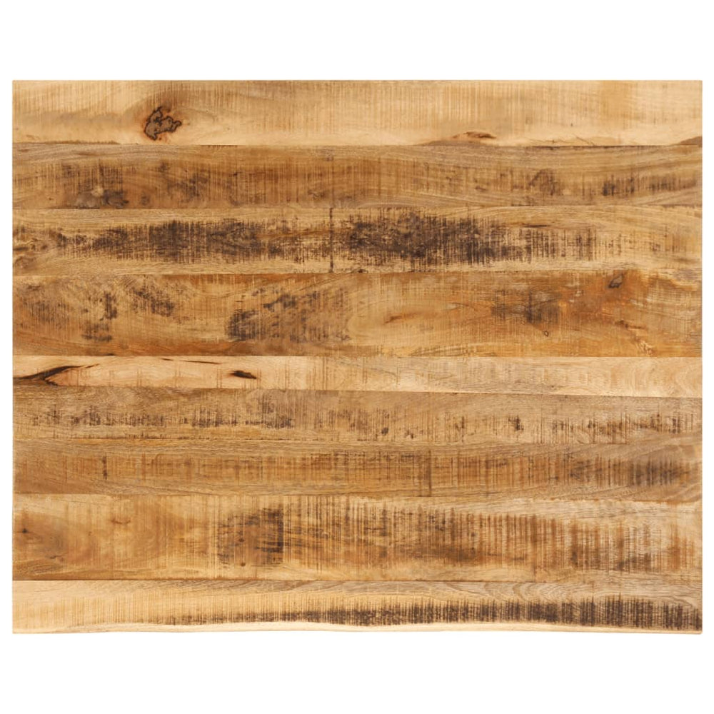 vidaXL Plateau de table 100x80x2,5 cm bord brut bois de manguier massif brut