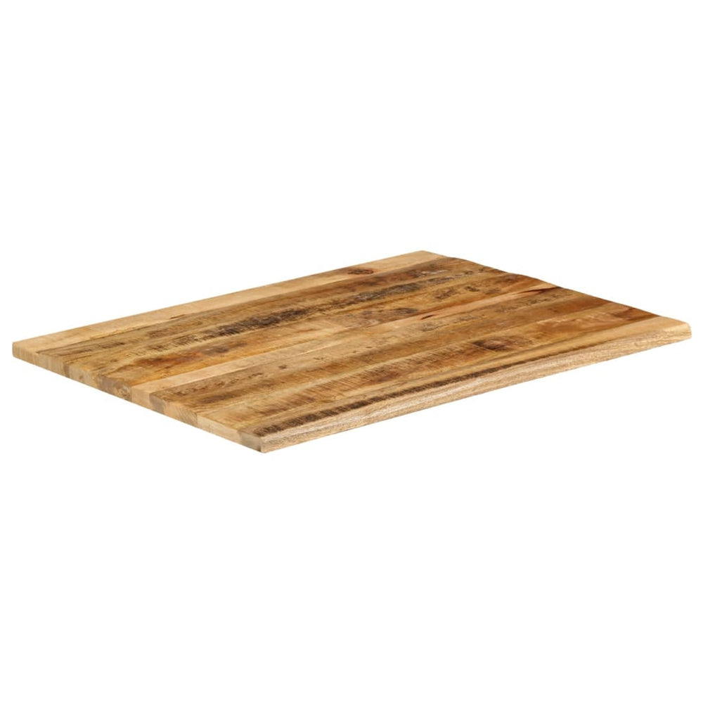 vidaXL Plateau de table 100x80x2,5 cm bord brut bois de manguier massif brut