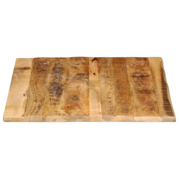 vidaXL Plateau de table 100x80x2,5 cm bord brut bois de manguier massif brut