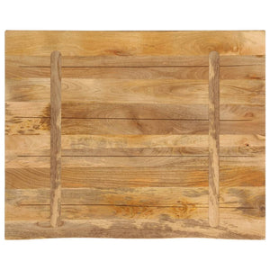 vidaXL Plateau de table 100x80x2,5 cm bord brut bois de manguier massif brut