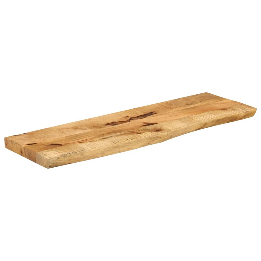 vidaXL Plateau de table 100x30x3,8 cm bords naturels bois de manguier massif brut