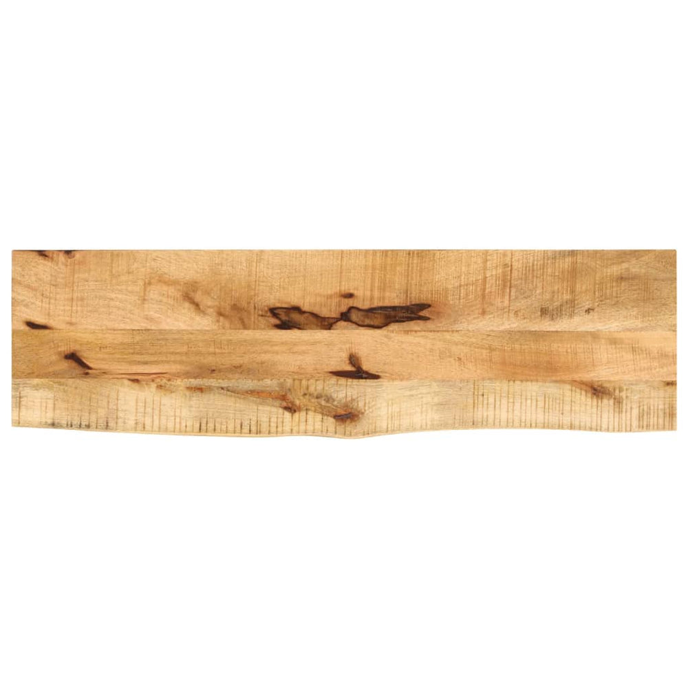 Massivholz Tischplatte Baumkante 120x30 cm