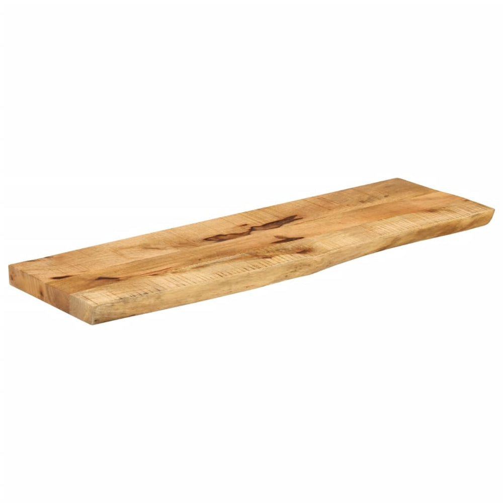 Massivholz Tischplatte Baumkante 120x30 cm