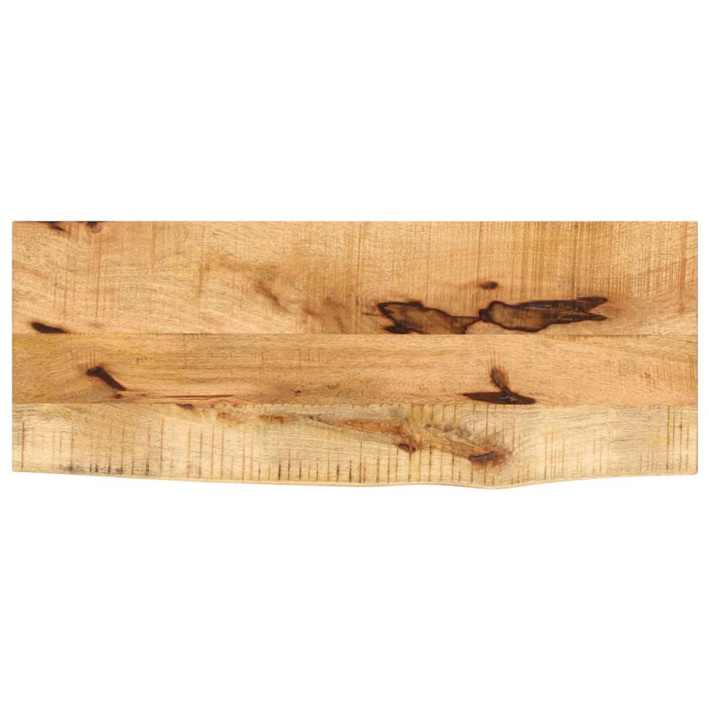 Tischplatte 70x40 cm Mango Massivholz Baumkante
