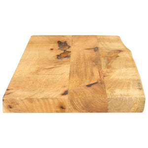 Tischplatte Baumkante 90x40 cm Mango Massivholz