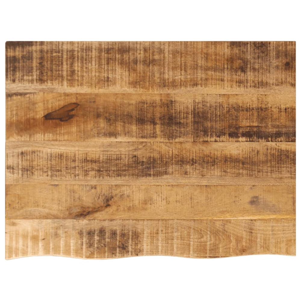 vidaXL Plateau de table 70x60x3,8 cm à bords bruts en bois de manguier massif brut