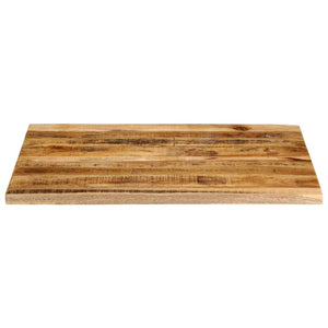Tischplatte Baumkante 90x80 Mangoholz