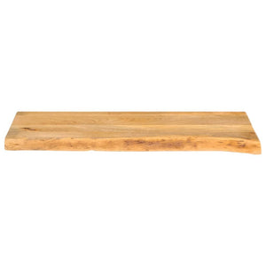 Massivholz Tischplatte Mango Baumkante 80x20 cm