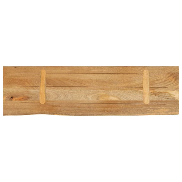 Tischplatte Mango Massivholz 120x30 cm Baumkante