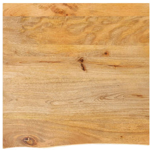 Tischplatte Mango Massivholz 40x40 cm Baumkante