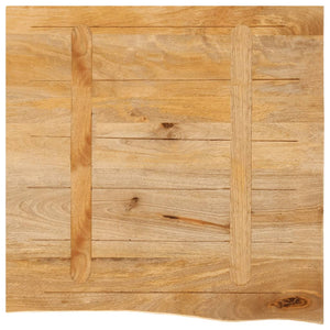 Tischplatte Mango Massivholz 40x40 cm Baumkante