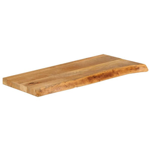 Tischplatte Mango Massivholz 80x40 cm Baumkante