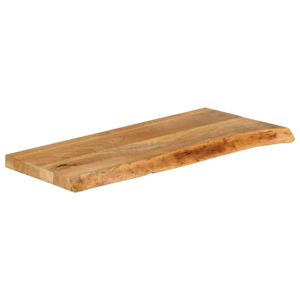 Tischplatte Mango Massivholz 80x40 cm Baumkante