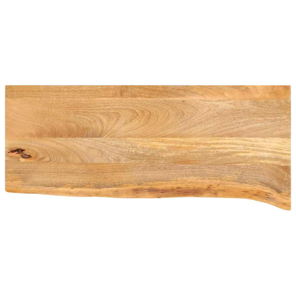 Tischplatte Mango Massivholz 90x40 cm Baumkante