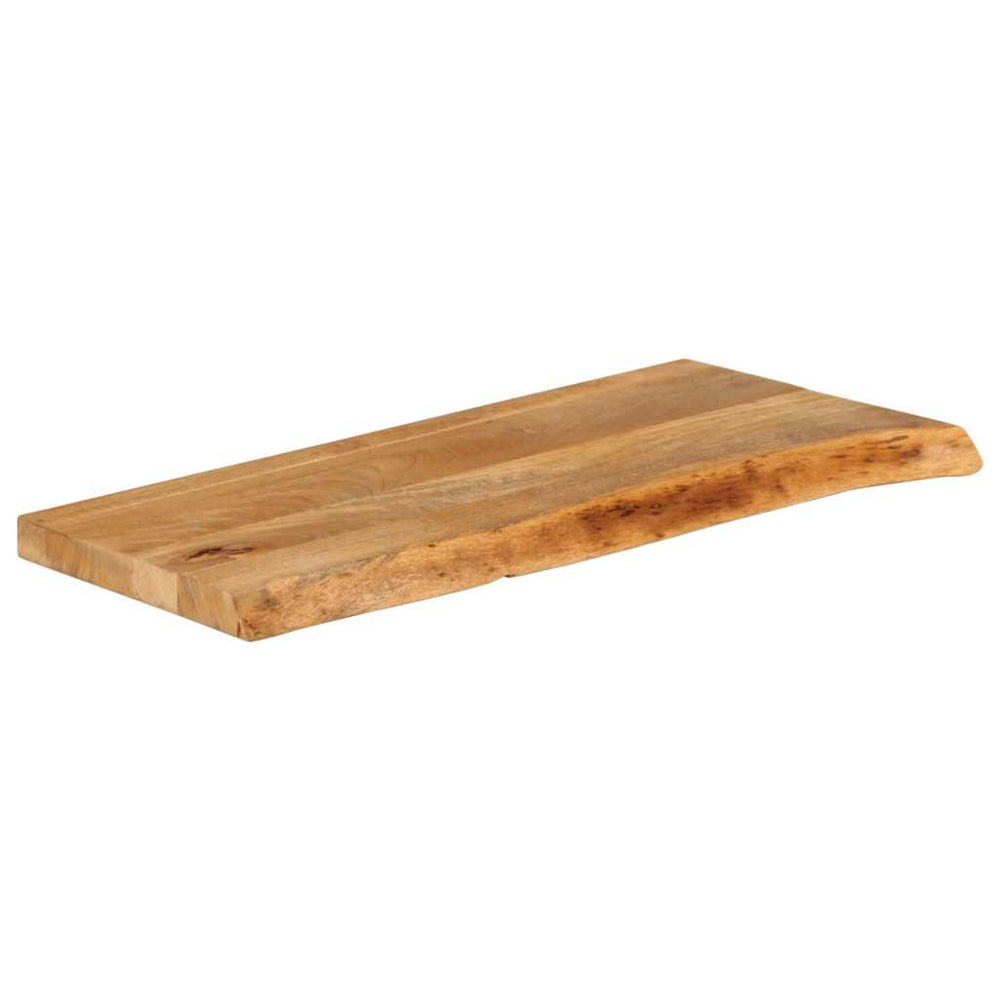 Tischplatte Mango Massivholz 90x40 cm Baumkante