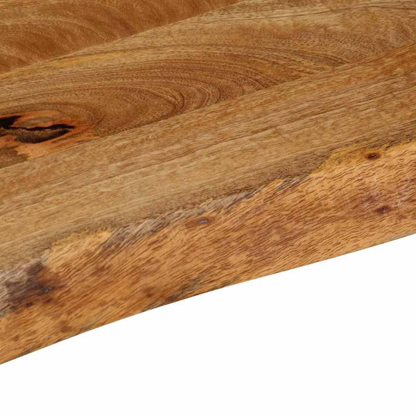 Tischplatte Mango Massivholz 90x40 cm Baumkante