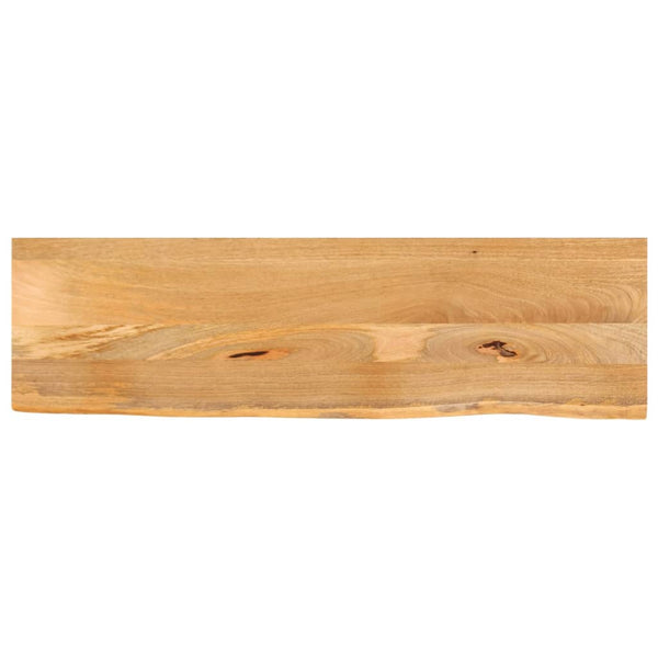 Massivholz Tischplatte Mango Baumkante 110x40 cm