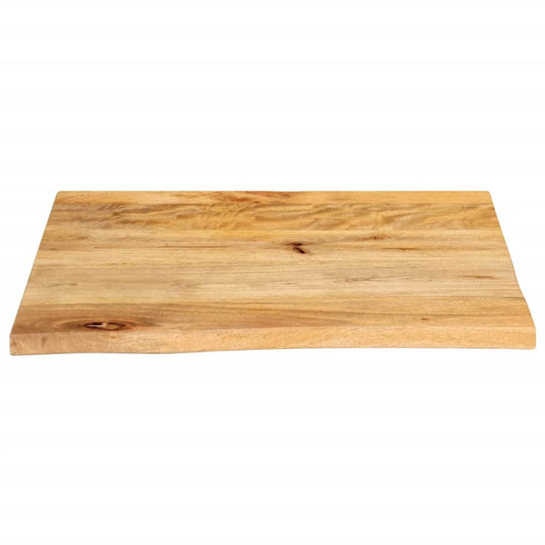 Massivholz Tischplatte Mango Baumkante 60x60