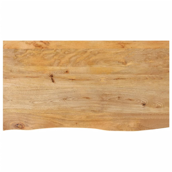 Massive Mango Tischplatte mit Baumkante 100x60