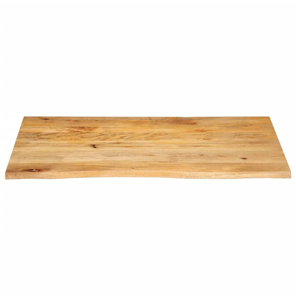 Massive Mango Tischplatte mit Baumkante 100x60