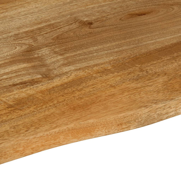 Massive Mango Tischplatte mit Baumkante 100x60