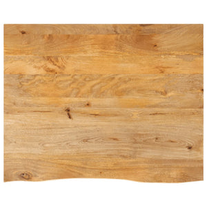 Massivholz Tischplatte Mango Baumkante 90x80 cm
