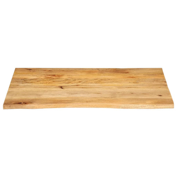 Massivholz Tischplatte Mango Baumkante 110x80 cm