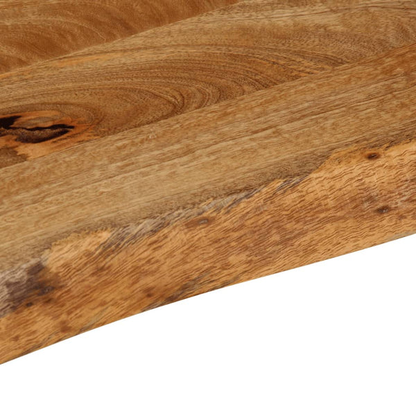 Massivholz Tischplatte Mango Baumkante 50x20 cm