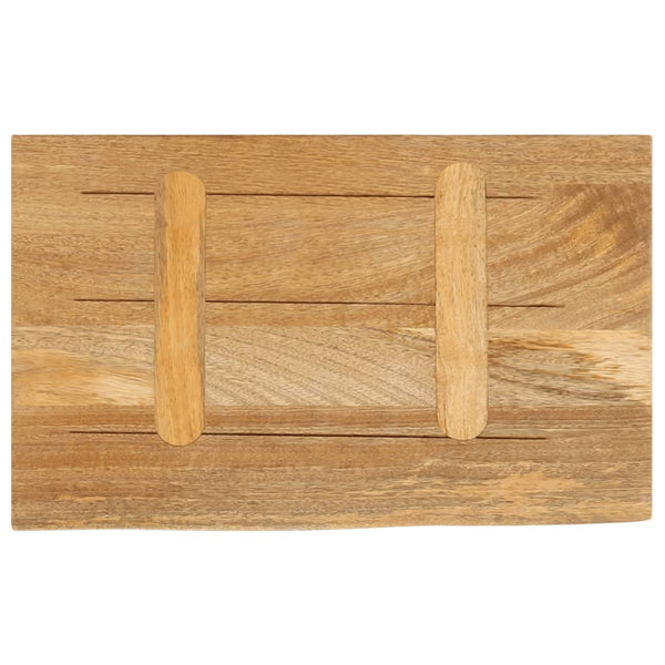 Tischplatte Baumkante Mango Massivholz 60x20 cm
