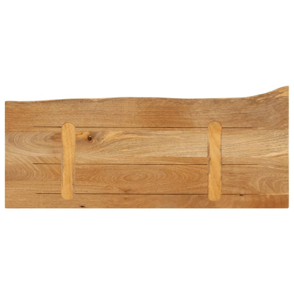 Tischplatte Mango Massivholz 70x20 cm Baumkante