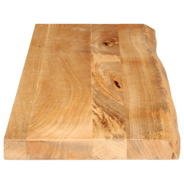 Tischplatte Mango Massivholz Baumkante 110cm