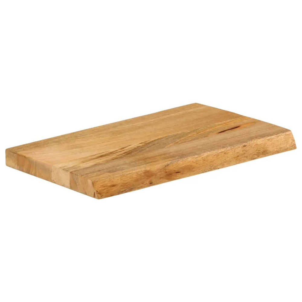 Massive Mango Tischplatte mit Baumkante 60x30