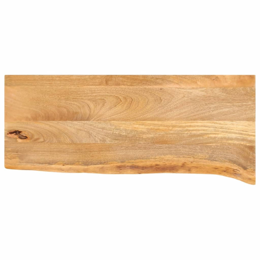 vidaXL Plateau de table avec bords naturels 80x30x3,8 cm Bois de manguier massif