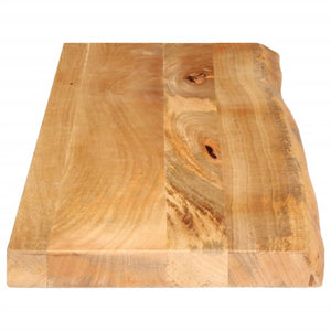 Tischplatte Baumkante 100x30 cm Mango Massivholz