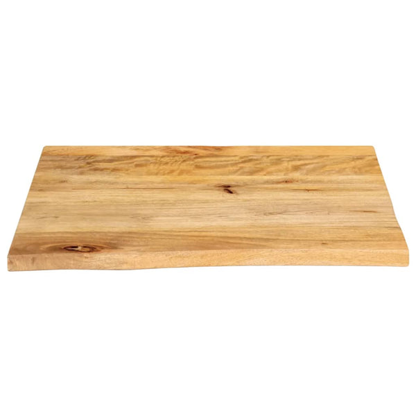Massivholz Mango Tischplatte 40x40 cm Baumkante