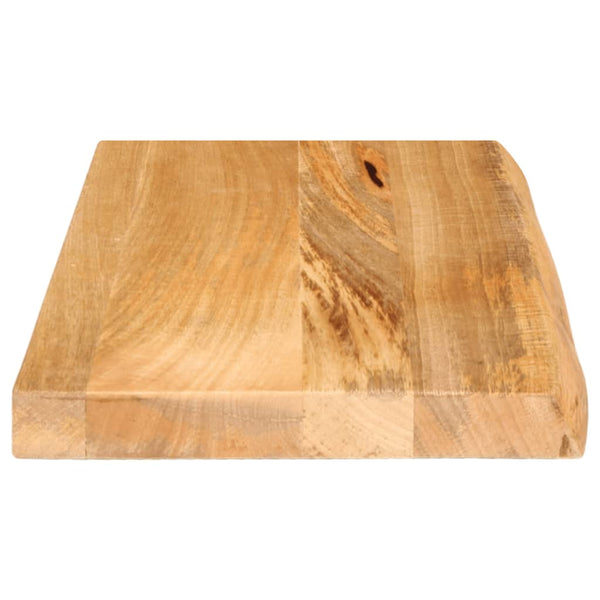 Massivholz Tischplatte Mango Baumkante 60x40 cm