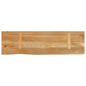 Massivholz Tischplatte Mango Baumkante 100x40 cm