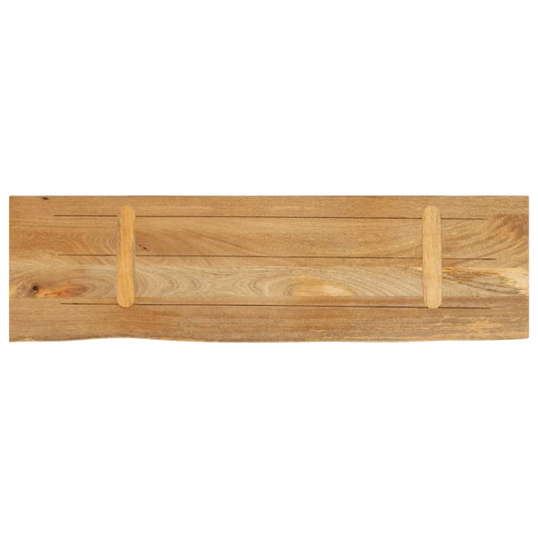 Massivholz Tischplatte Mango Baumkante 110x40 cm