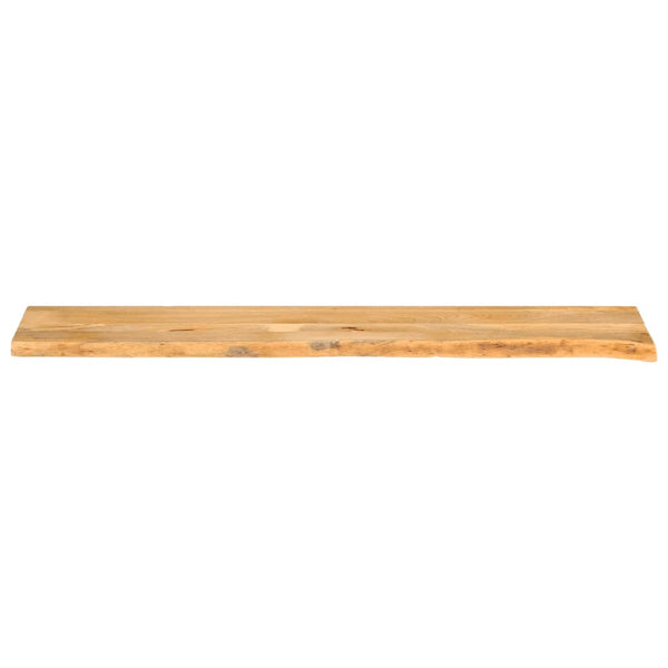 Massivholz Tischplatte Mango Baumkante 140x40 cm