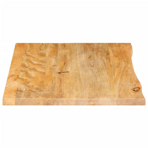 Tischplatte Mango Massivholz 70x60 cm Baumkante