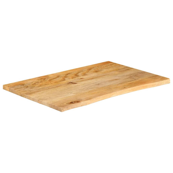 Massive Mango Holztischplatte 90x60 cm