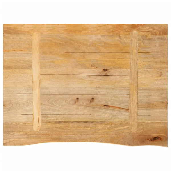 Massive Mango Holztischplatte 90x60 cm