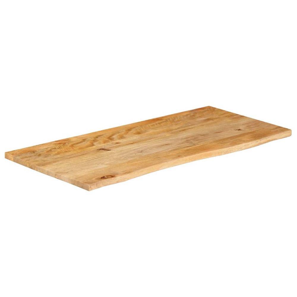Massivholz Tischplatte Mango Baumkante 100x60