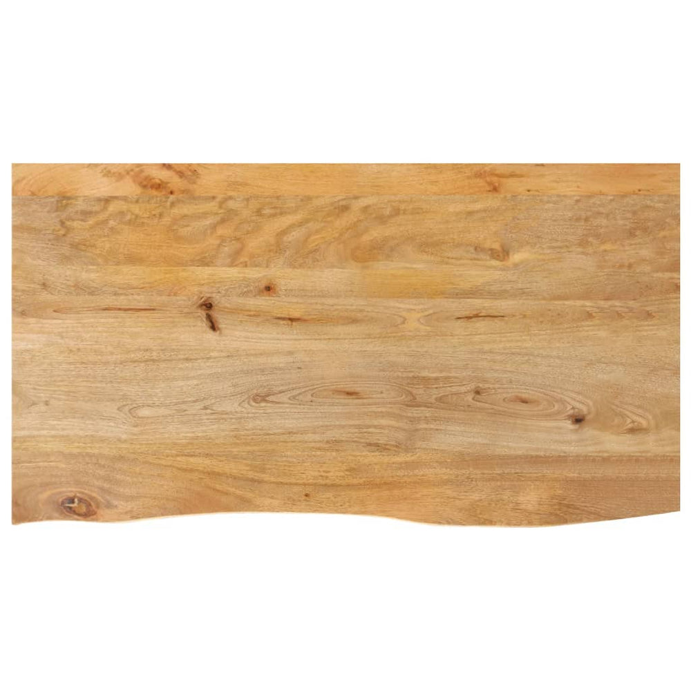 vidaXL Plateau de table avec bordure naturelle 110x60x3,8 cm Bois de manguier massif