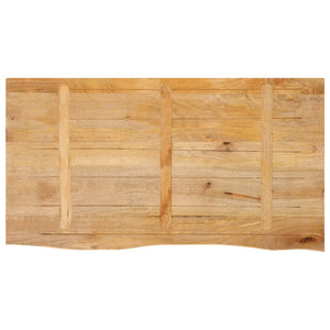 Tischplatte Mango Massivholz 110x60 cm Baumkante