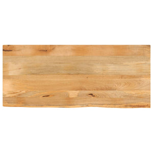 Massivholz Tischplatte Mango Baumkante 140x60 cm